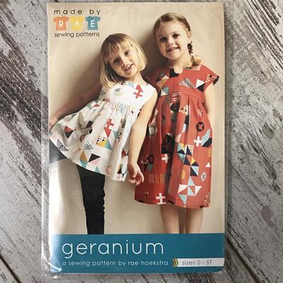 Geranium Little Girls Dress Pattern - size 0 to 5T