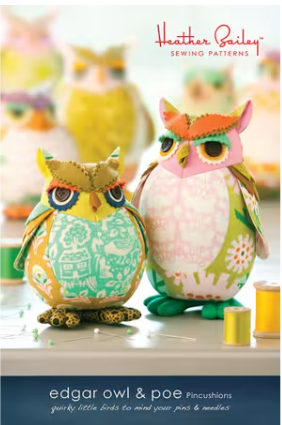 Pincushion Pattern: Edgar Owl & Poe