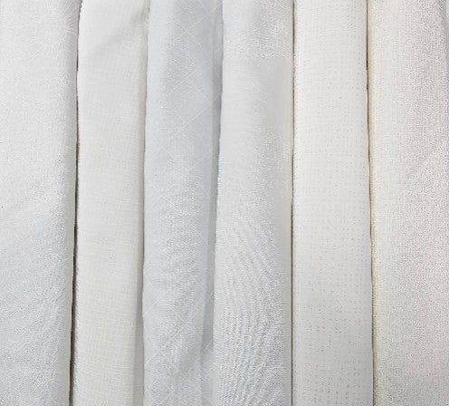 Simply 6 - Half Yard Bundle: White on White