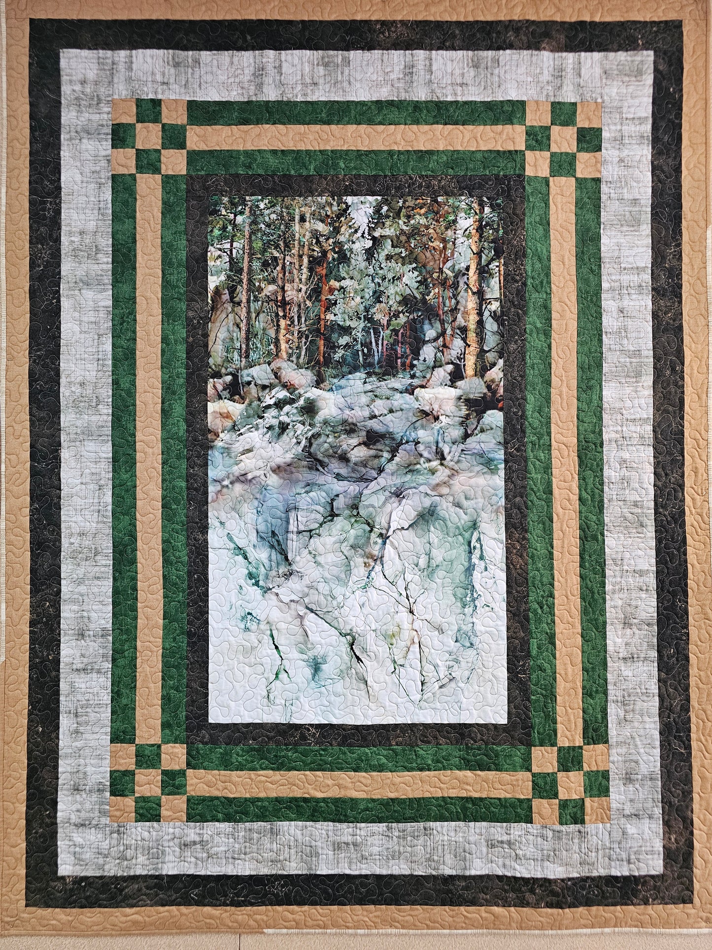 Lone Wolf Quilt Kit - Stellar View pattern