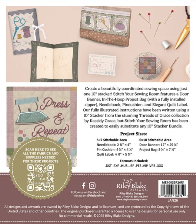 Stitch Your Sewing Room: Machine Embroidery