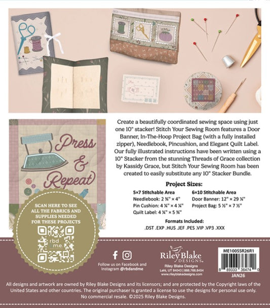 Stitch Your Sewing Room: Machine Embroidery
