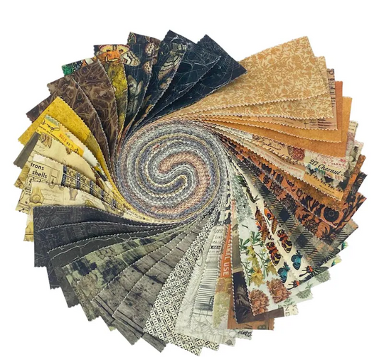 Tim Holtz Eclectic Elements - Halloween 2.5" fabric strips