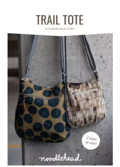 Trail Tote: A Crossbody pattern in 2 Sizes