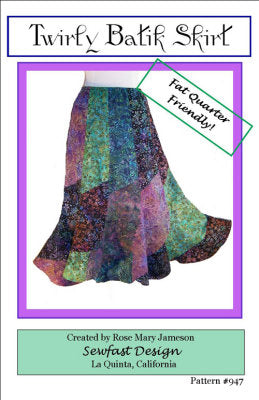 Twirly Skirt Pattern - Great for quilting fabric and fat quarters!