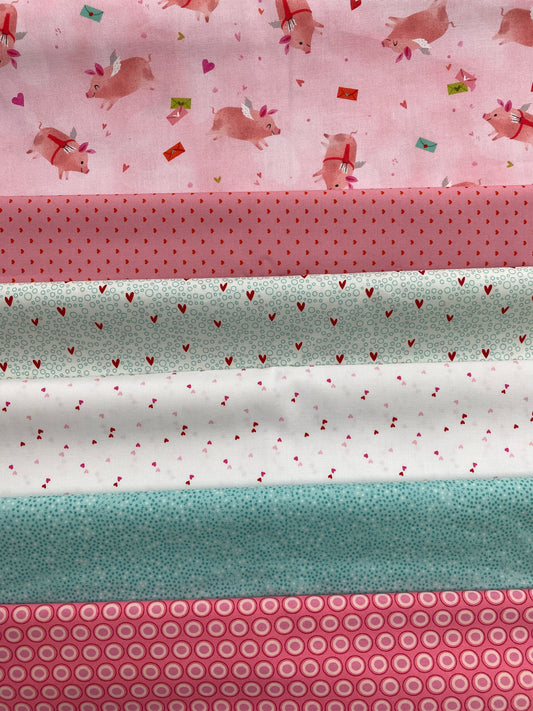 When Pigs Fly Valentines Quilt Island Hopping Mystery Kit