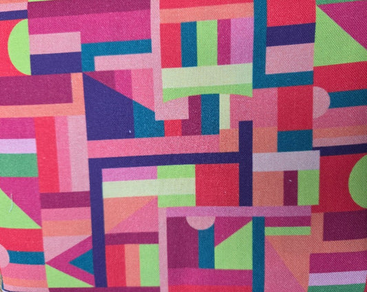 1 Yard Fun Bindings - Pink Geometric