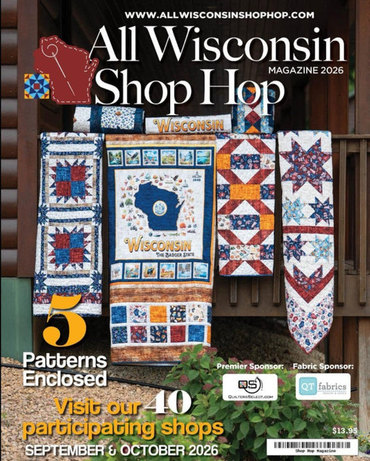 All Wisconsin Shop Hop Magazine (AWISH)  It's your passport for hopping in Sept & Oct!