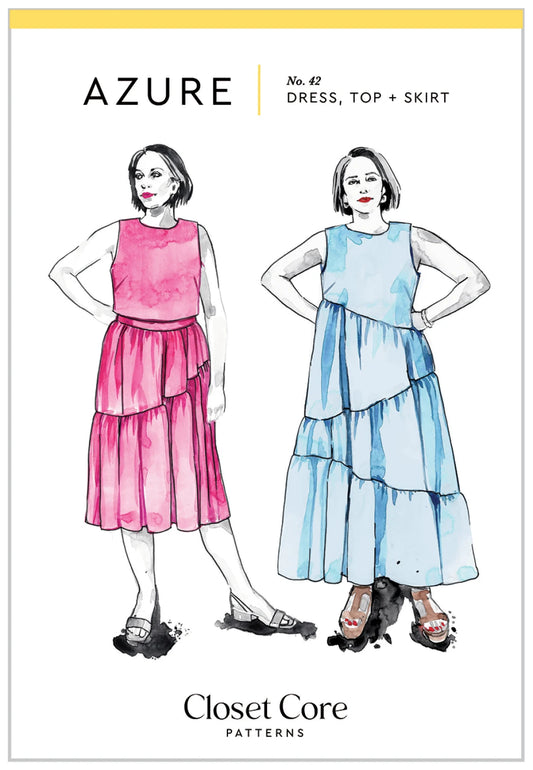 Azure Dress Top and Skirt