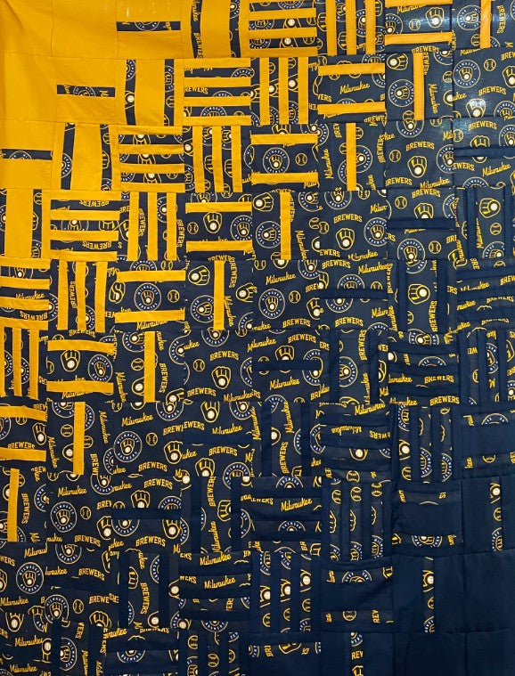 Green Bay Packers Quilt Kit  from the Intertwine pattern 56" x 70"