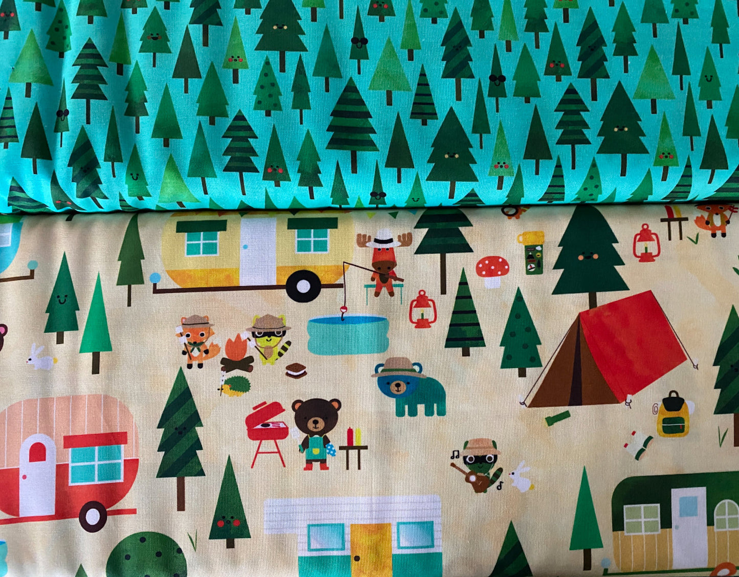 Simply 6 - Half Yard Bundle: Camping, Trees, and Sunshine