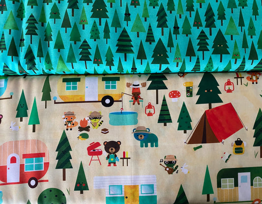 Simply 6 - Half Yard Bundle: Camping, Trees, and Sunshine
