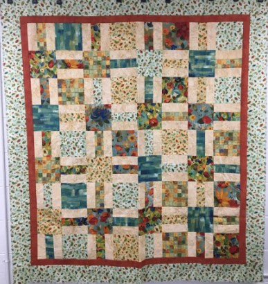 Pattern - Crossroads Quilt - offers 3 sizes - 48 x 55, 70 x 80, 95 x 108