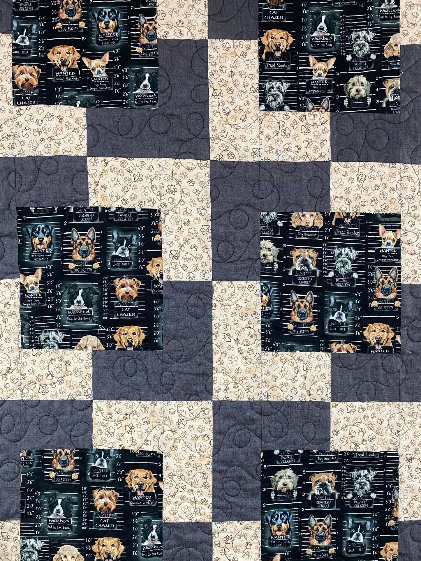 Town Square Quilt pattern - 47" X 62" - uses 3 yards
