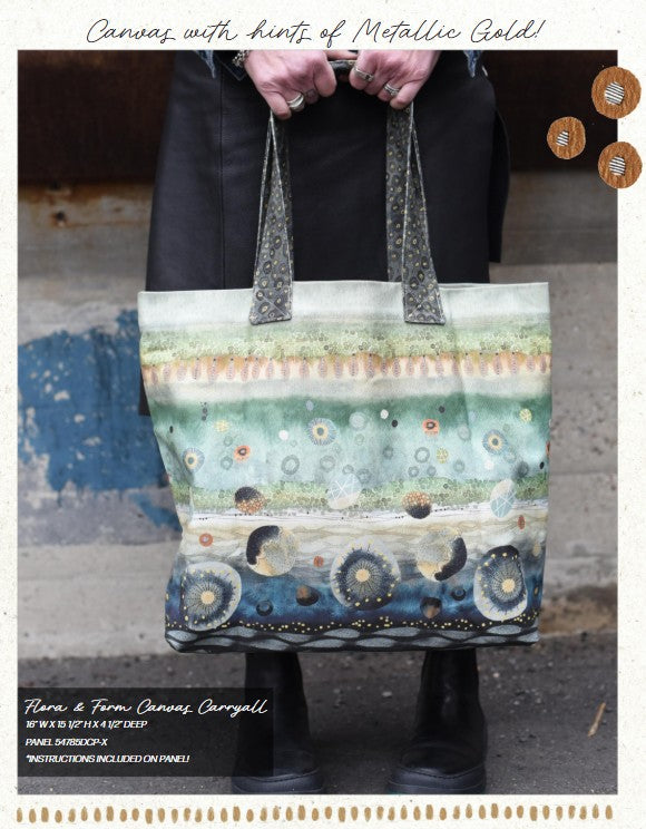 Flora and Form Canvas Carry All Panel by Essoldo Designs