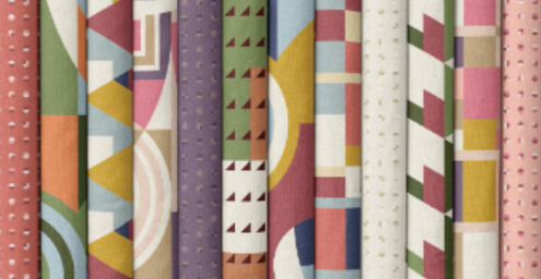 12 Fat Quarters of Frank Lloyd Wright designs by Cloud9