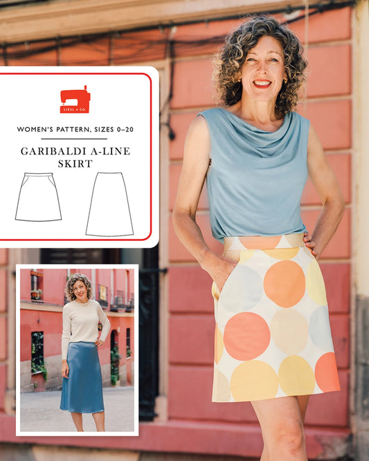 Garibaldi A-line Skirt pattern by Liesl & Co in sizes 0-20