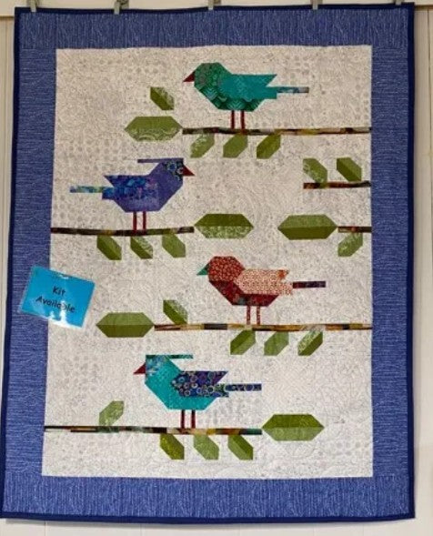 Little Bird Song quilted wall hanging Kit
