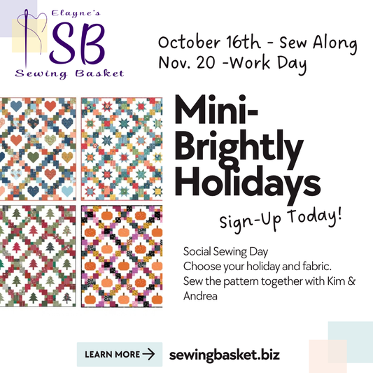 Sew Along - Mini Brightly Holidays! /Oct. 16