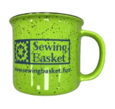 Sewing Basket Ceramic Coffee Mug