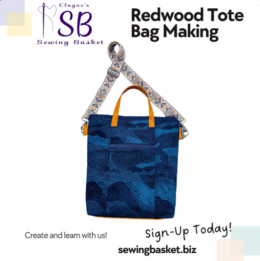 Redwood Tote Bag Making Class