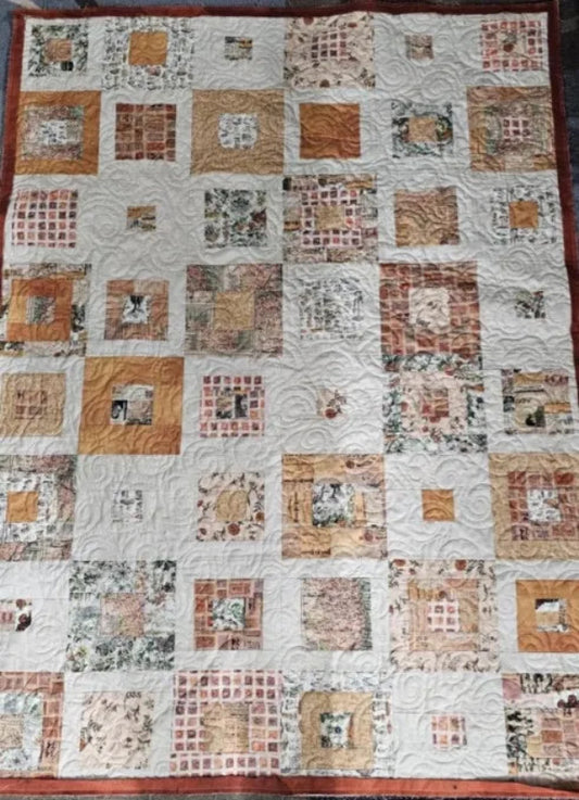 10 Fat Quarters - Tim Holtz orange color palette