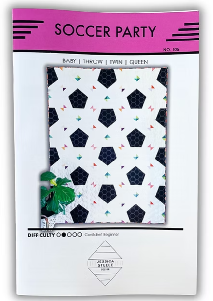 Soccer Party Quilt Pattern - Come in 4 sizes