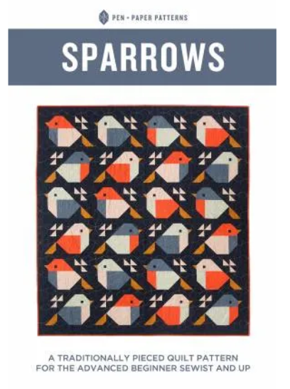 Sparrows quilt pattern - finishes 65" X 71"