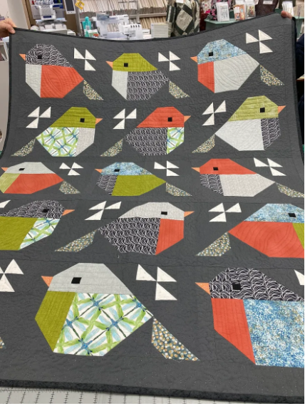 Sparrows quilt pattern - finishes 65" X 71"
