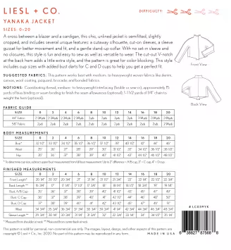 Yanaka Jacket Pattern