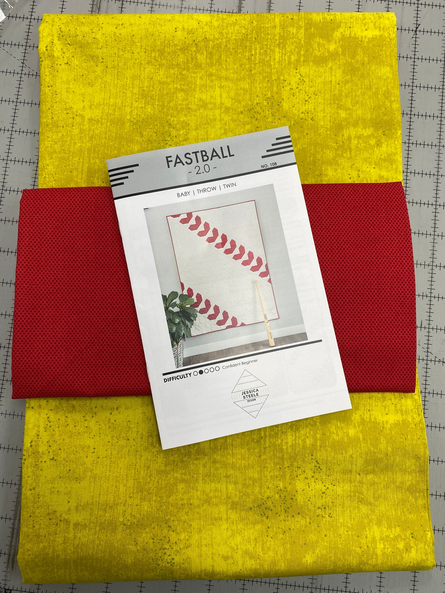 Fastball 2.0 Quilt Kit - Available in White or Softball Yellow